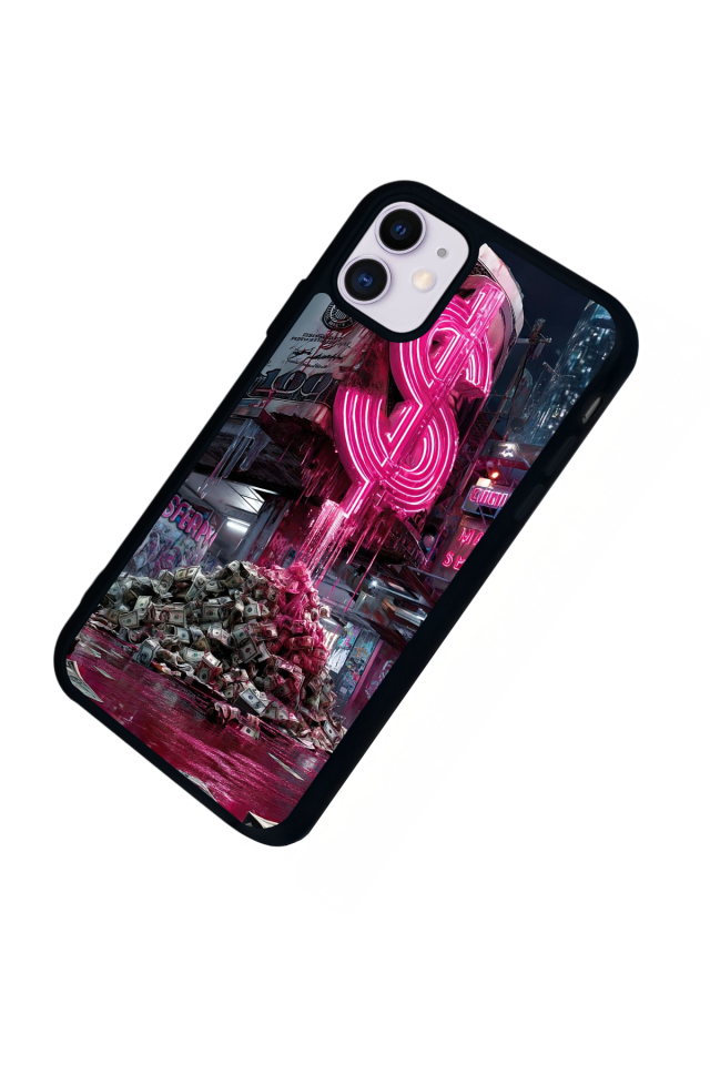 iPhone 11 Uyumlu Para Tasarımlı Glossy Premium Kılıf