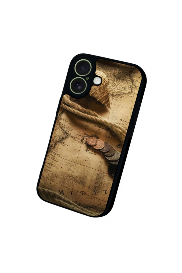 iPhone 17 Uyumlu Pusula Tasarımlı Glossy Premium Kılıf