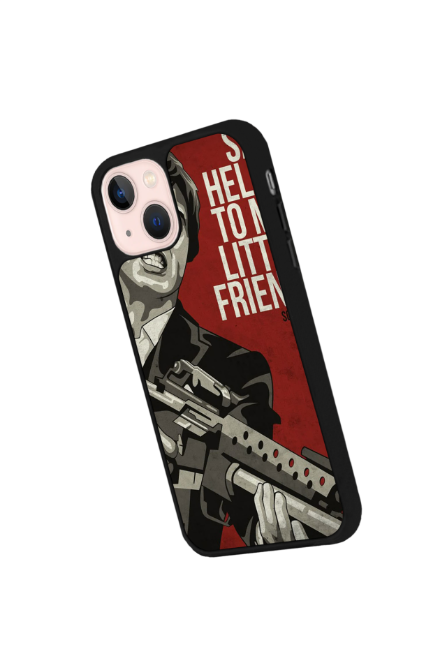 iPhone 15 Uyumlu Scarface Tasarımlı Glossy Premium Kılıf