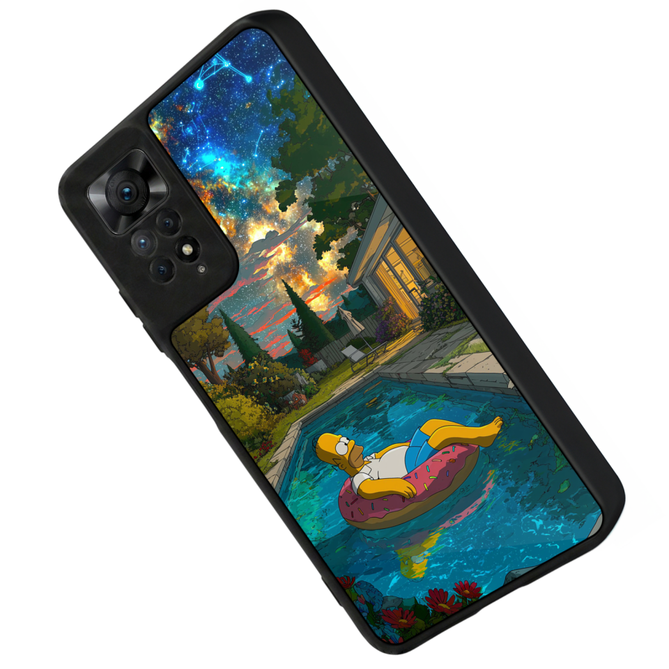 Xiaomi Redmi Note 12 Pro Uyumlu The Simpsons Tasarımlı Glossy Premium Kılıf