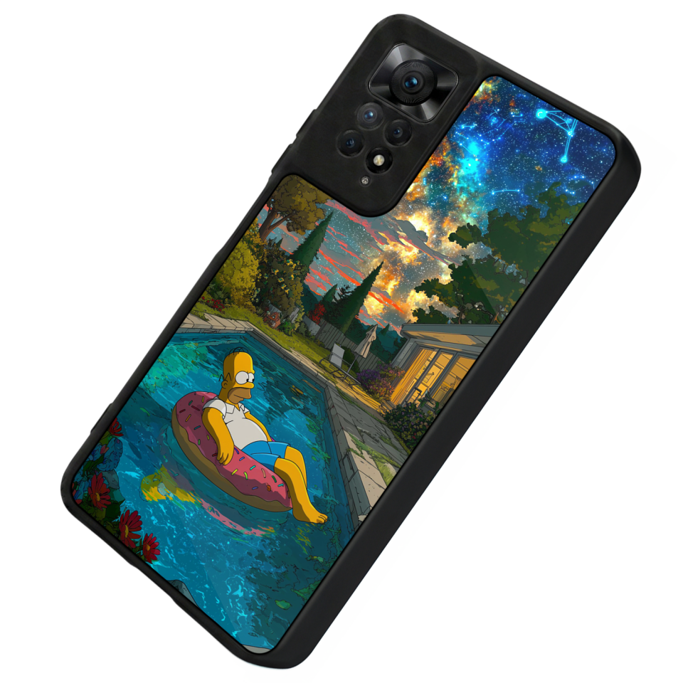 Xiaomi Redmi Note 12 Pro Uyumlu The Simpsons Tasarımlı Glossy Premium Kılıf