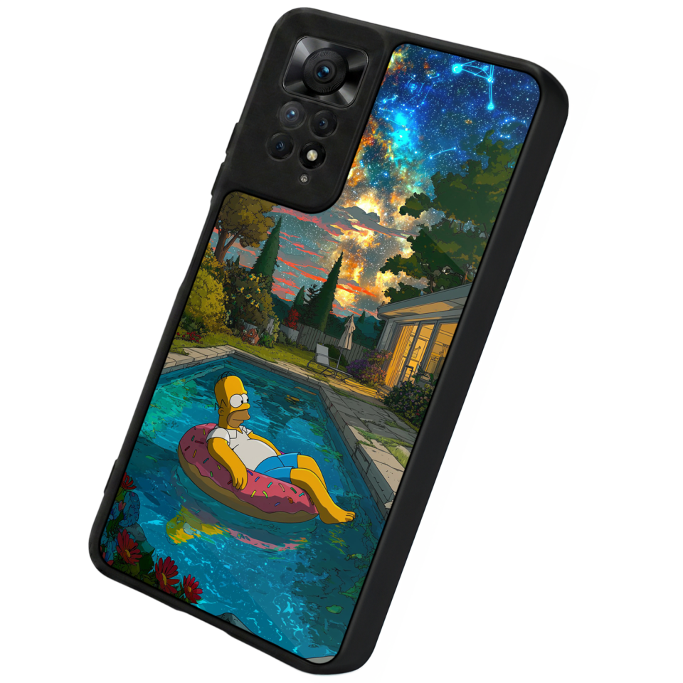 Xiaomi Redmi Note 12 Pro Uyumlu The Simpsons Tasarımlı Glossy Premium Kılıf