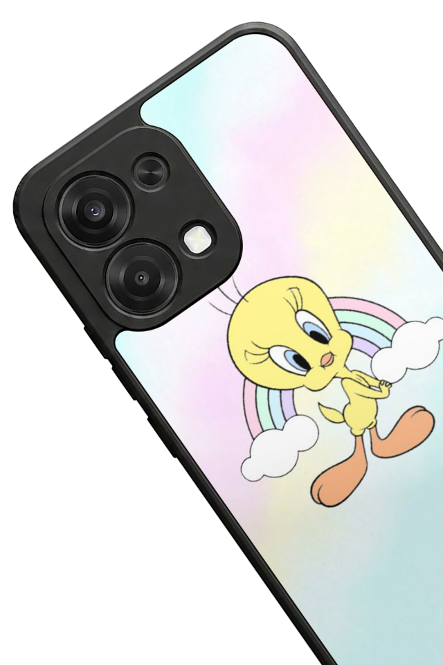 Oppo A6 Pro Uyumlu Tweety Tasarımlı Glossy Premium Kılıf