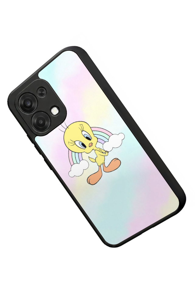 Oppo A6 Pro Uyumlu Tweety Tasarımlı Glossy Premium Kılıf
