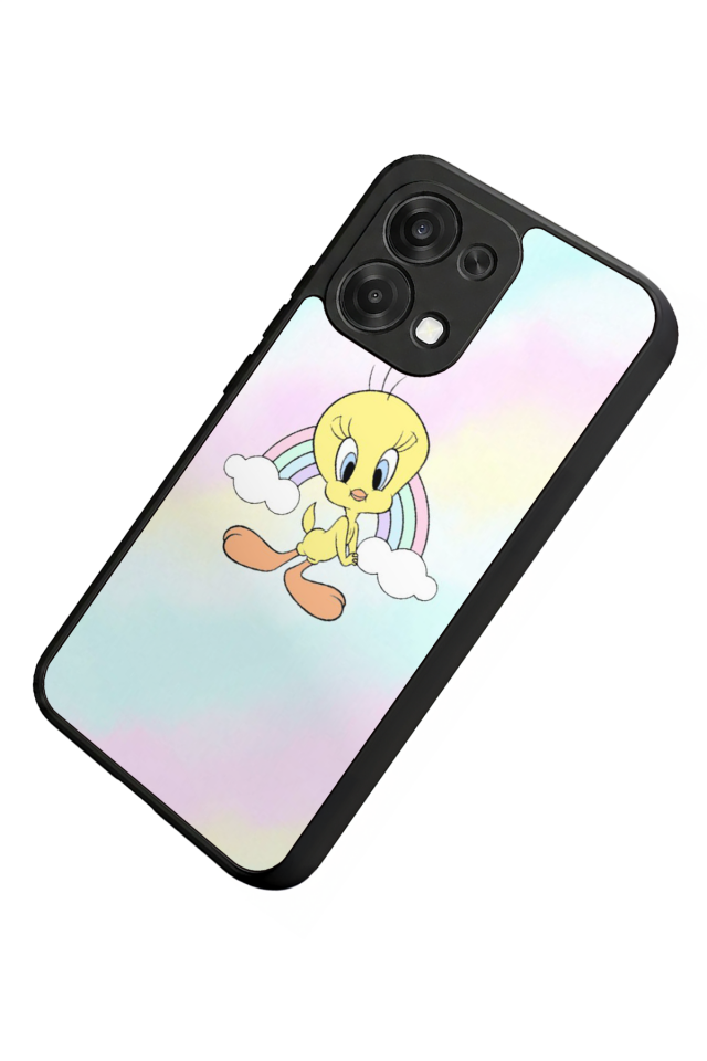 Oppo A6 Pro Uyumlu Tweety Tasarımlı Glossy Premium Kılıf