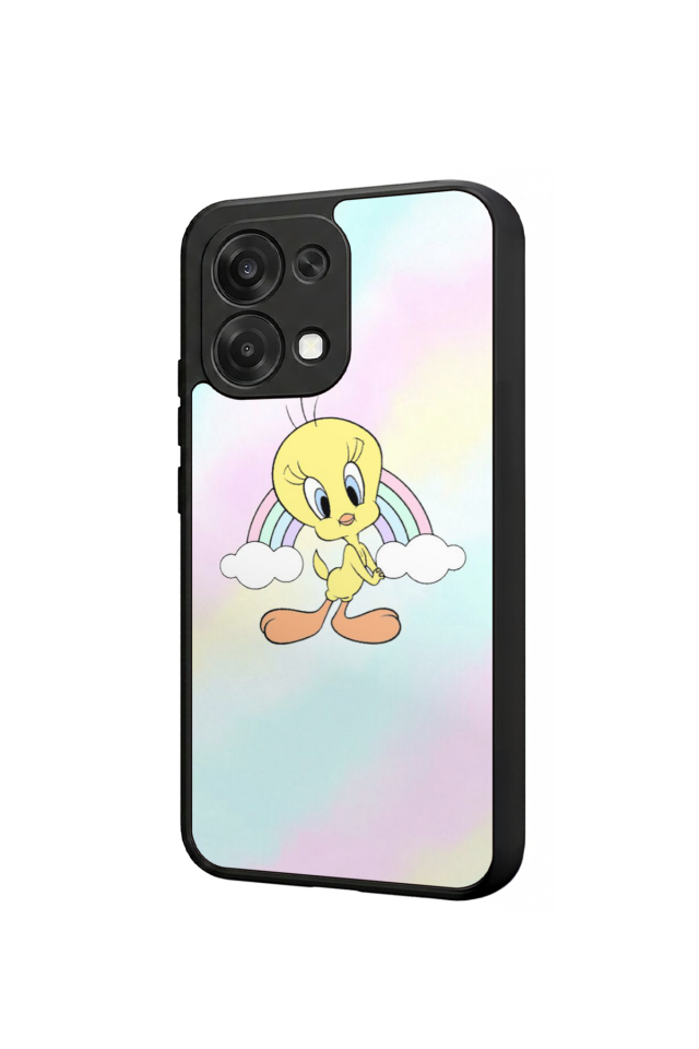 Oppo A6 Pro Uyumlu Tweety Tasarımlı Glossy Premium Kılıf