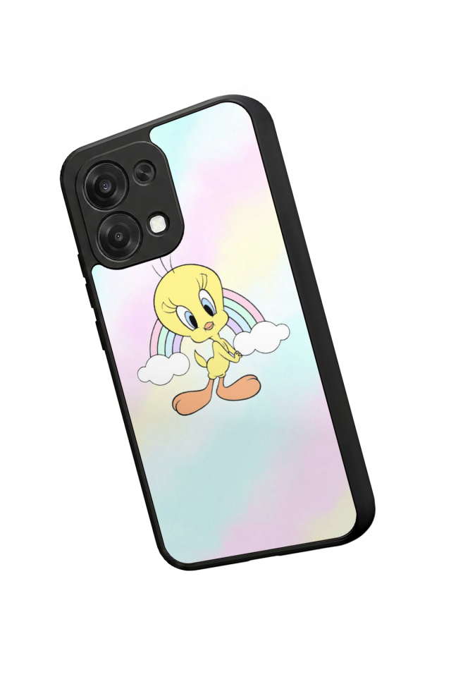 Oppo A6 Pro Uyumlu Tweety Tasarımlı Glossy Premium Kılıf