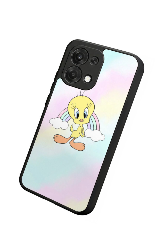 Oppo A6 Pro Uyumlu Tweety Tasarımlı Glossy Premium Kılıf