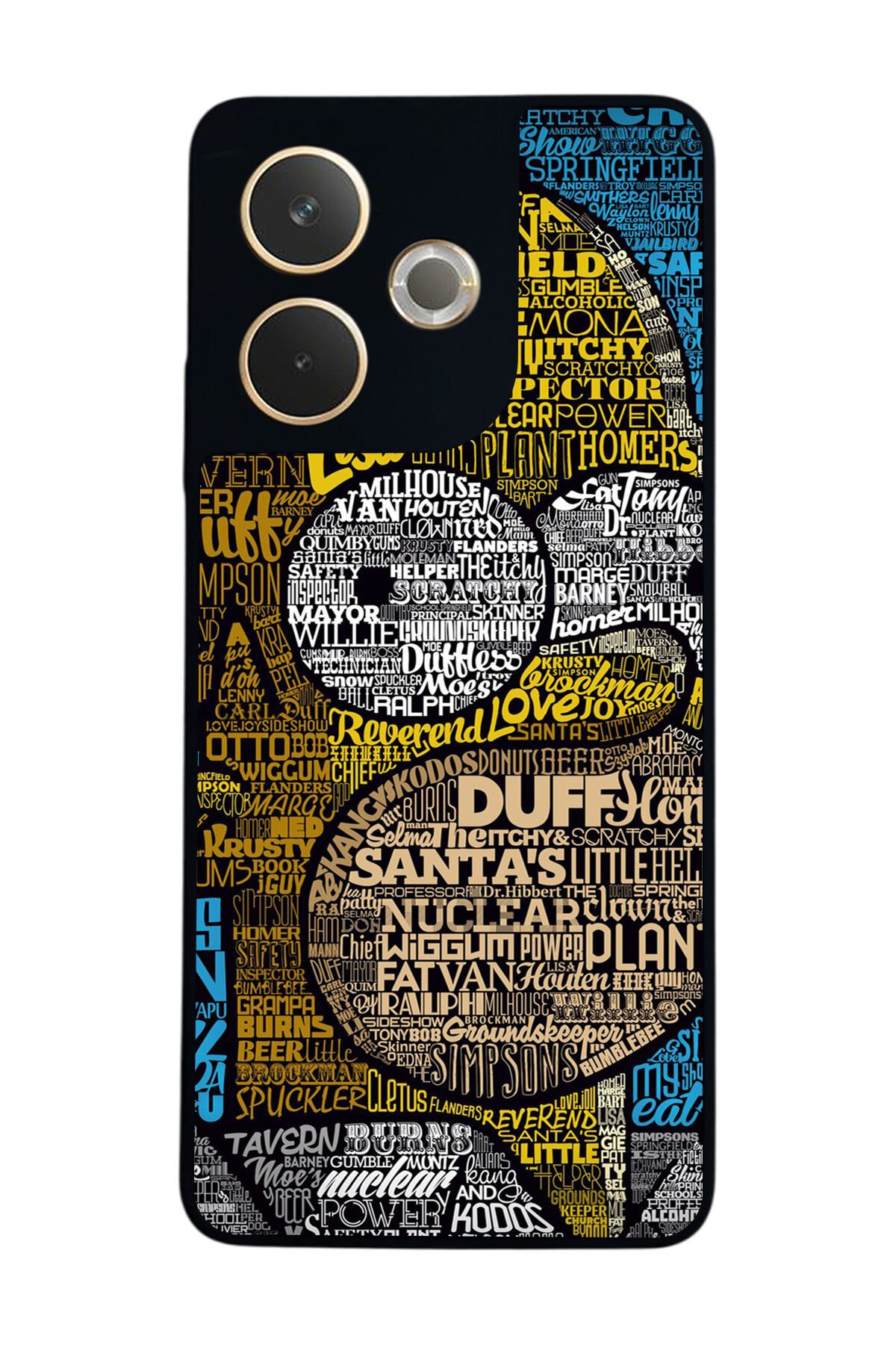 Oppo A5 Pro Uyumlu The Simpsons Tasarımlı Glossy Premium Kılıf