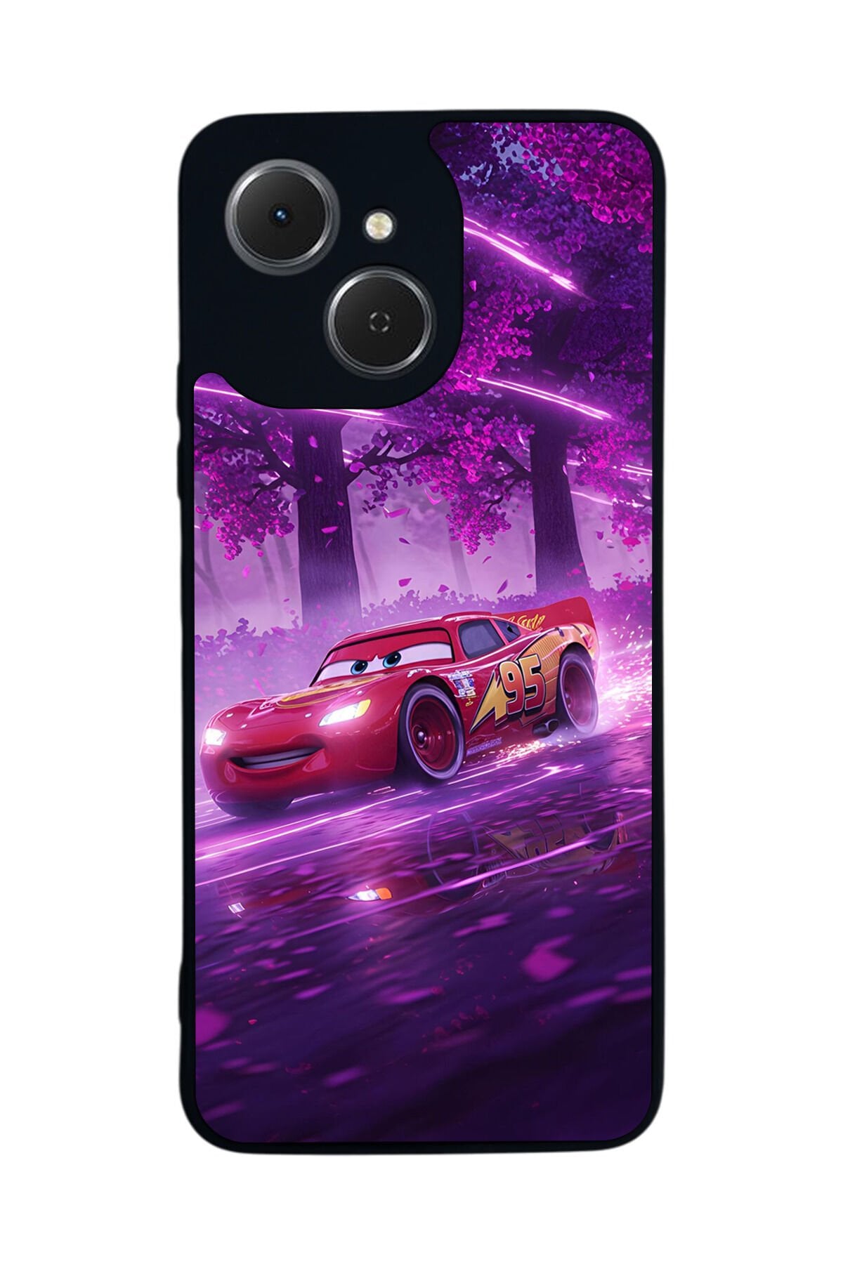 Tecno Spark 40C Uyumlu Şimsek McQueen Tasarımlı Glossy Premium Kılıf