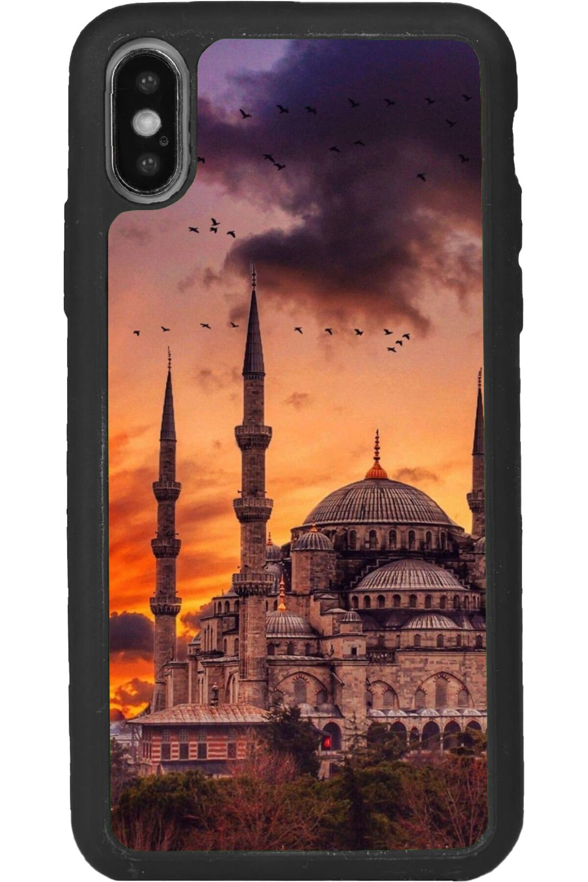 iPhone XS Max Uyumlu Mat Siyah uyumlu Kılıf – Yumuşak Silikon, Koruyucu, Şok Emici Kapak