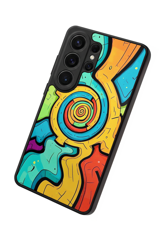 Samsung Galaxy S26 Ultra Uyumlu Abstract Tasarımlı Glossy Premium Kılıf