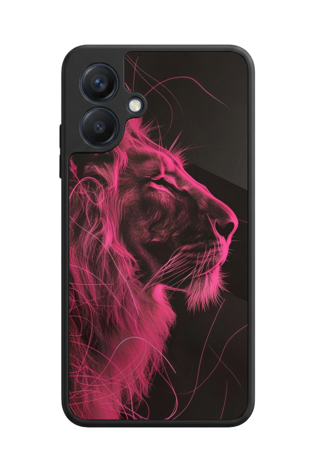 Samsung Galaxy A07 Uyumlu Aslan Tasarımlı Glossy Premium Kılıf