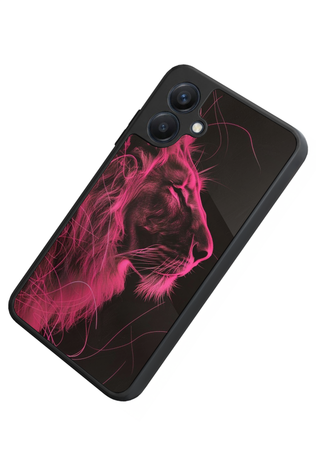 Samsung Galaxy A07 Uyumlu Aslan Tasarımlı Glossy Premium Kılıf