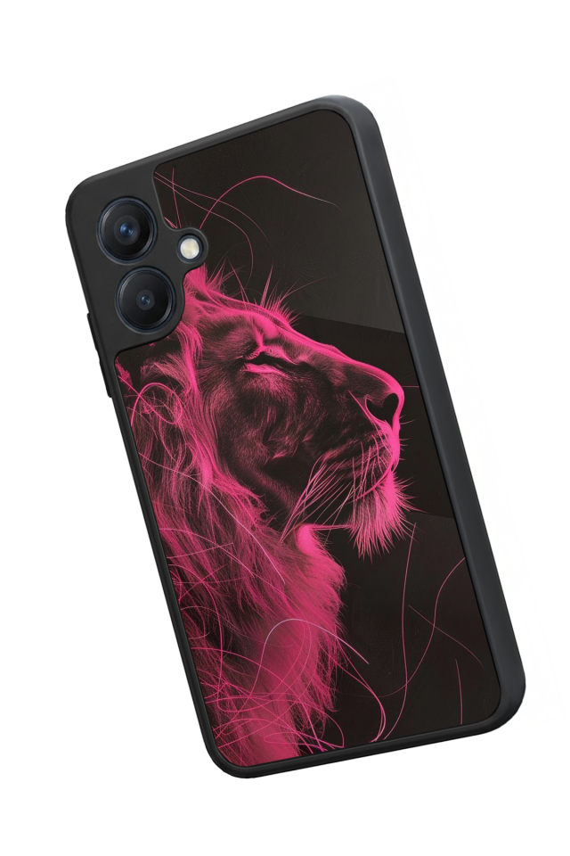 Samsung Galaxy A07 Uyumlu Aslan Tasarımlı Glossy Premium Kılıf