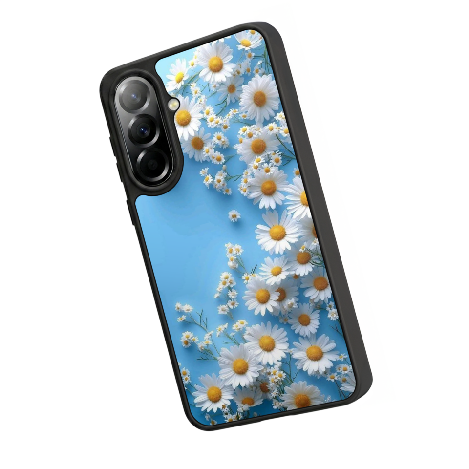 Samsung Galaxy A37 Uyumlu Cicek Tasarımlı Glossy Premium Kılıf