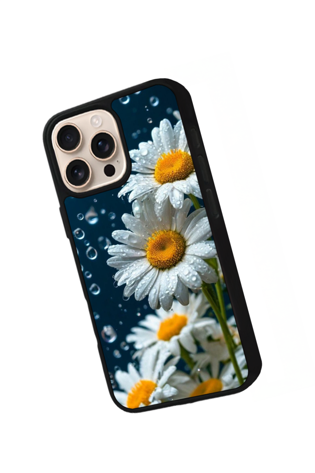 iPhone 14 Pro Uyumlu Cicek Tasarımlı Glossy Premium Kılıf