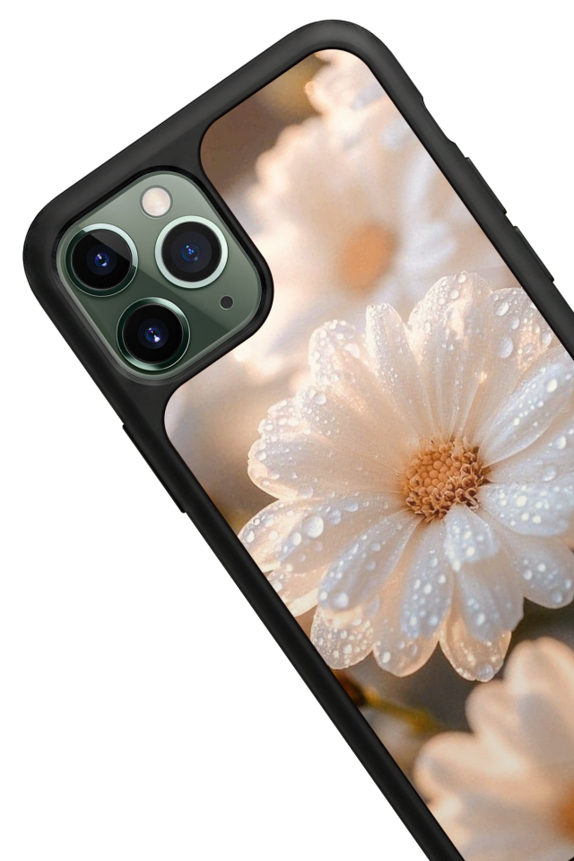 iPhone 11 Pro Max Uyumlu Cicek Tasarımlı Glossy Premium Kılıf