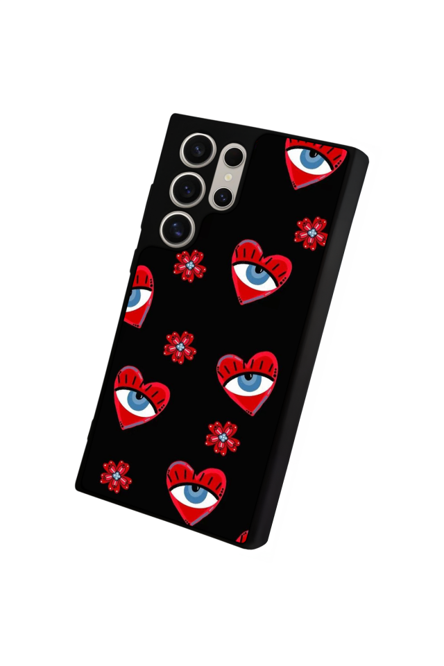 Samsung Galaxy S24 Ultra Uyumlu Göz Tasarımlı Glossy Premium Kılıf