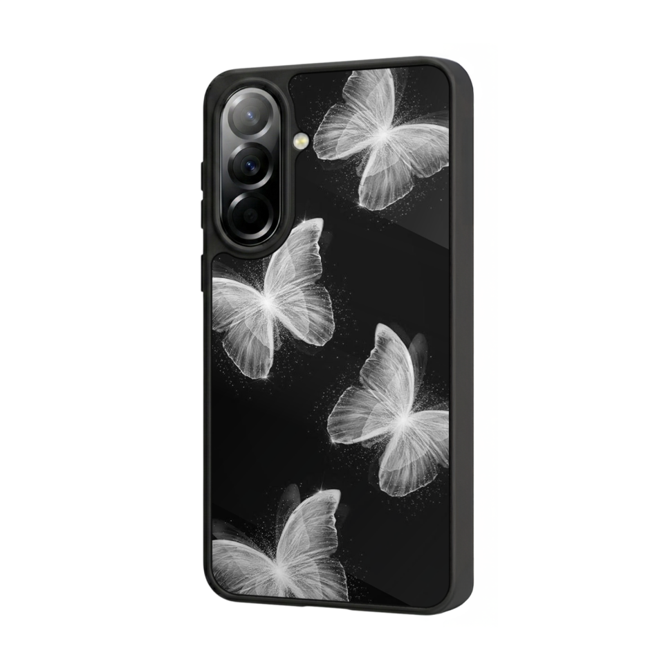 Samsung Galaxy A57 Uyumlu Kelebek Tasarımlı Glossy Premium Kılıf