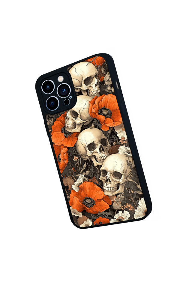 iPhone 13 Pro Max Uyumlu KuruKafa Tasarımlı Glossy Premium Kılıf