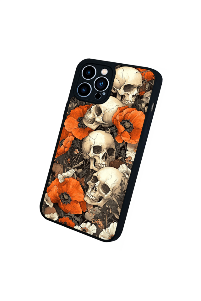iPhone 13 Pro Max Uyumlu KuruKafa Tasarımlı Glossy Premium Kılıf