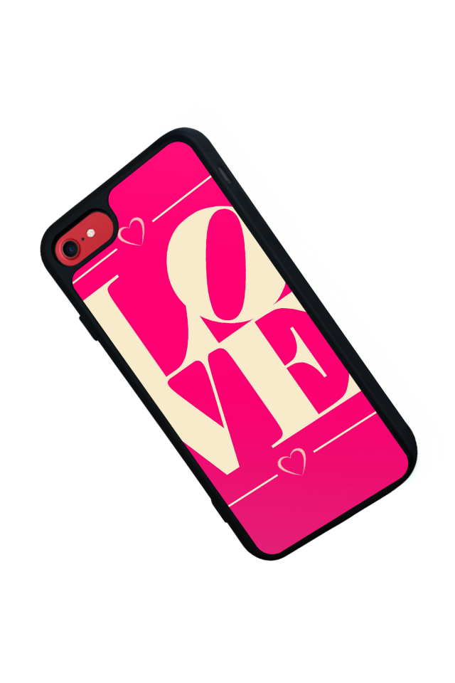 iPhone SE Uyumlu Love Tasarımlı Glossy Premium Kılıf