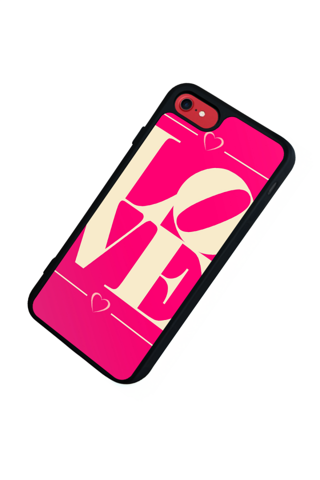iPhone SE Uyumlu Love Tasarımlı Glossy Premium Kılıf