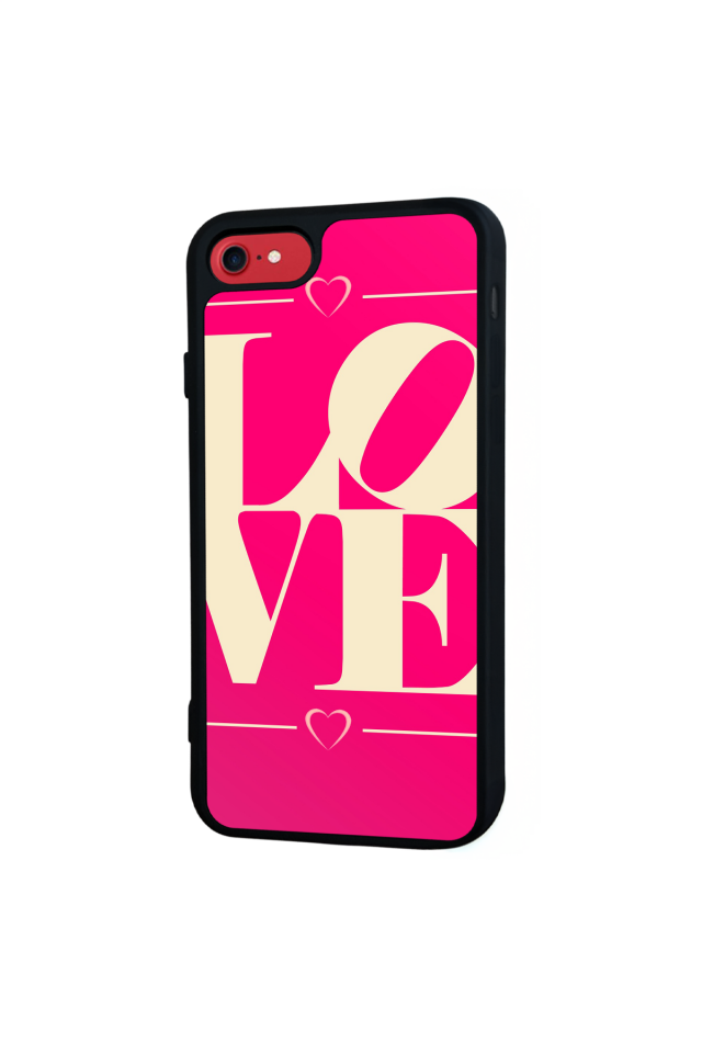 iPhone SE Uyumlu Love Tasarımlı Glossy Premium Kılıf