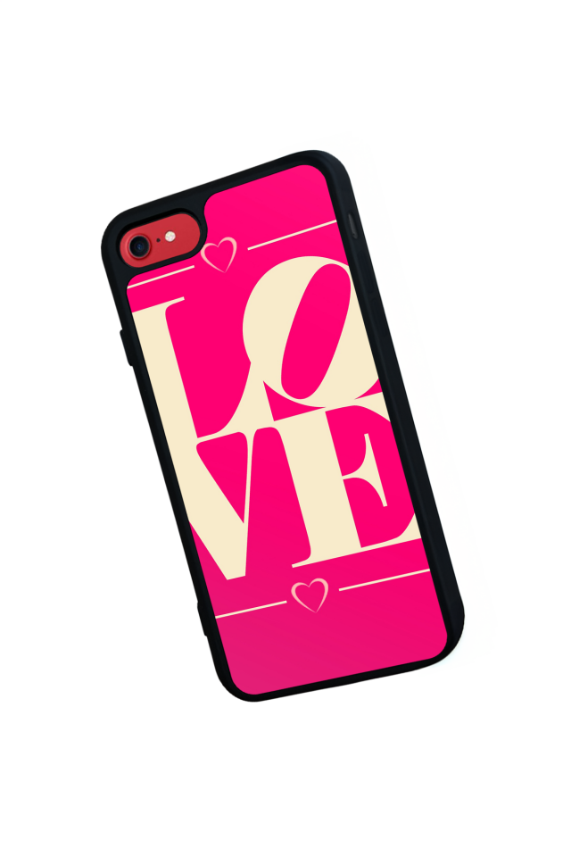 iPhone SE Uyumlu Love Tasarımlı Glossy Premium Kılıf