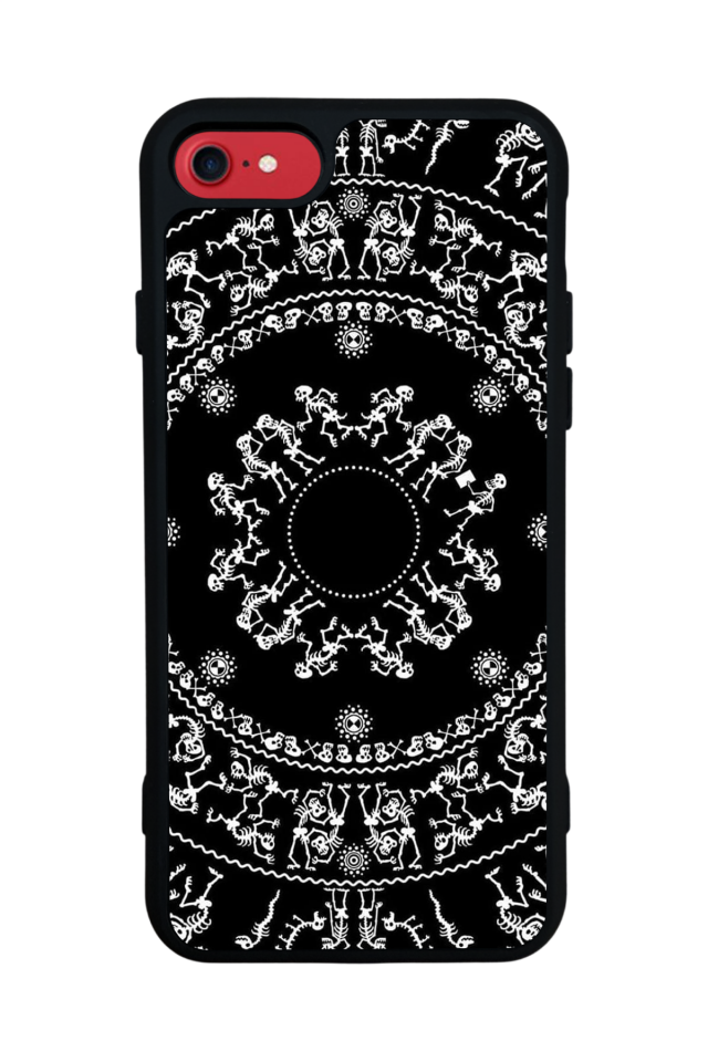 iPhone SE Uyumlu Mandala Tasarımlı Glossy Premium Kılıf