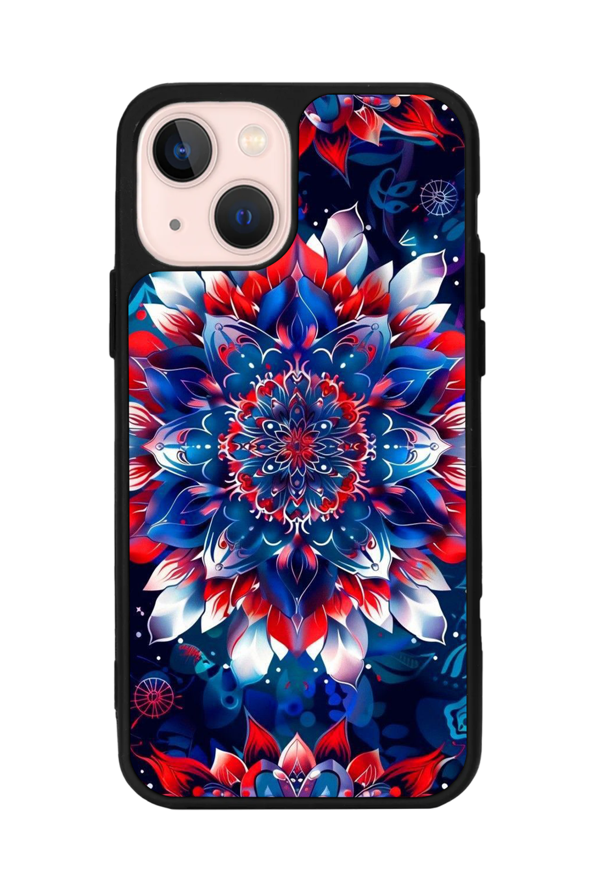 iPhone 15 Uyumlu Mandala Tasarımlı Glossy Premium Kılıf