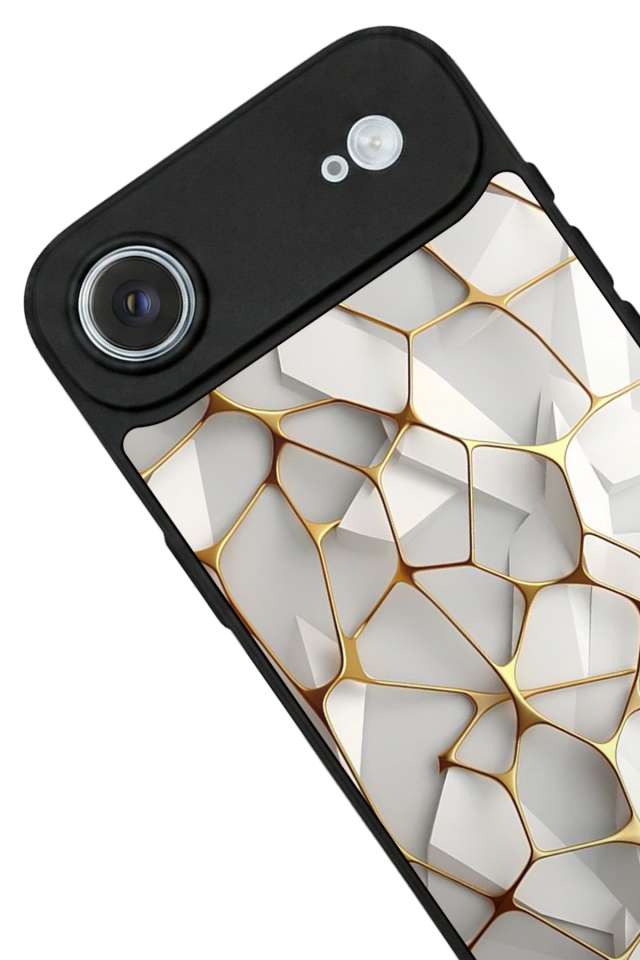 iPhone 17 Air Uyumlu Mermer Marble Tasarımlı Glossy Premium Kılıf