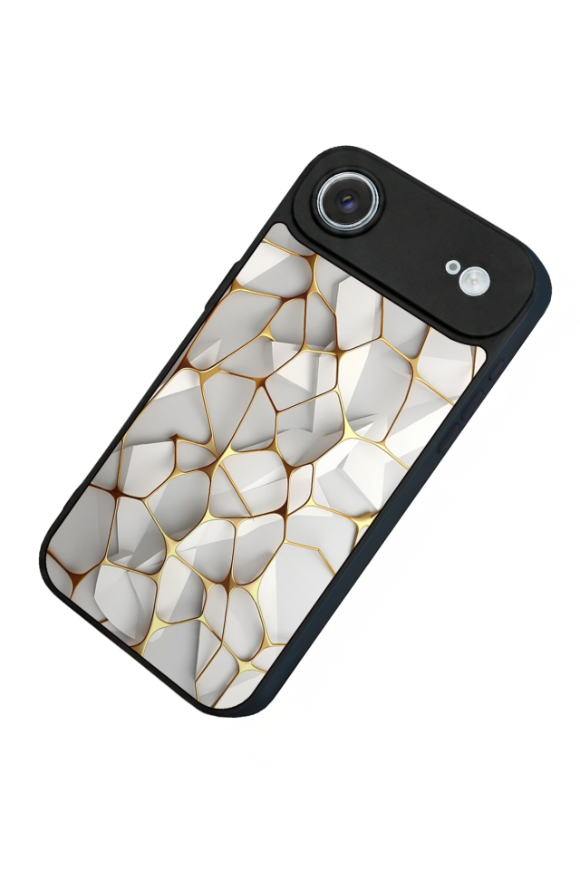 iPhone 17 Air Uyumlu Mermer Marble Tasarımlı Glossy Premium Kılıf