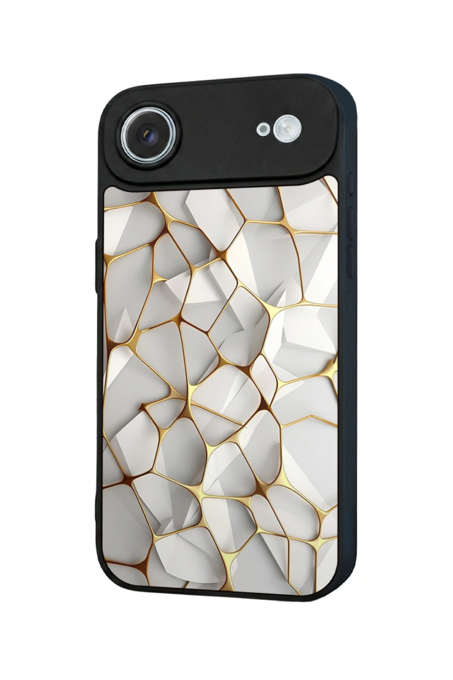 iPhone 17 Air Uyumlu Mermer Marble Tasarımlı Glossy Premium Kılıf