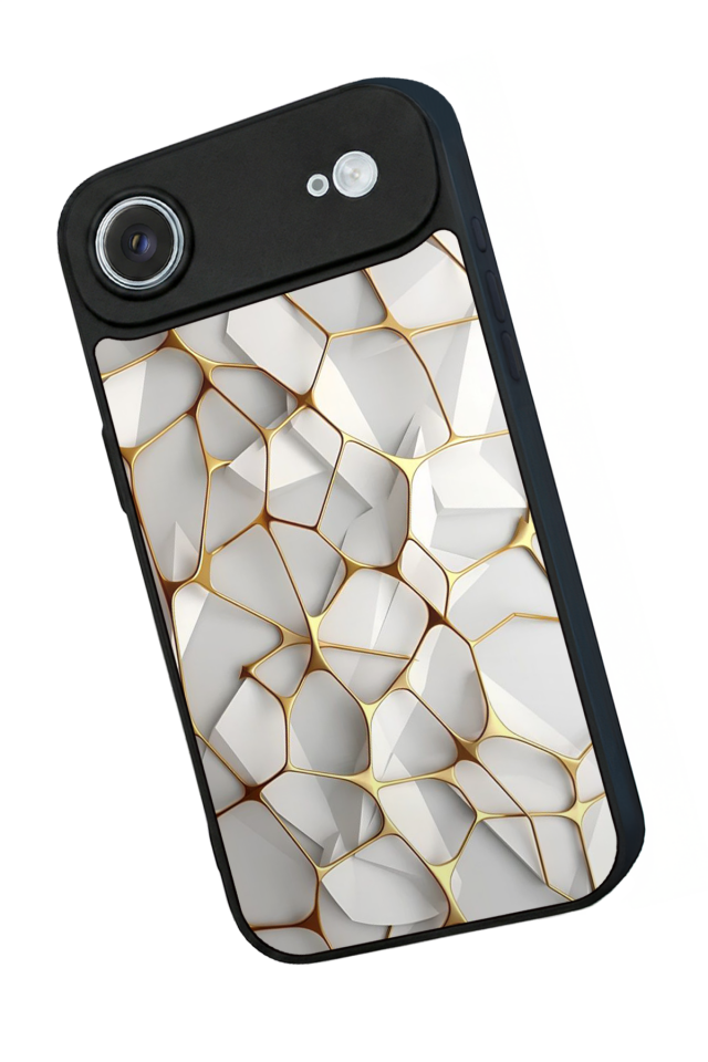 iPhone 17 Air Uyumlu Mermer Marble Tasarımlı Glossy Premium Kılıf