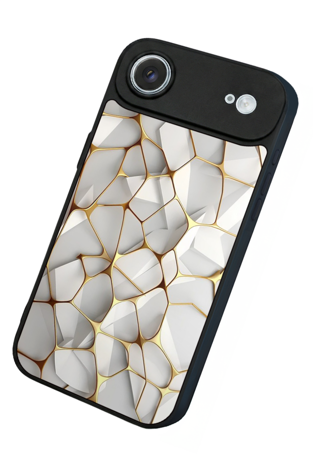 iPhone 17 Air Uyumlu Mermer Marble Tasarımlı Glossy Premium Kılıf