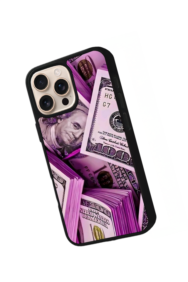 iPhone 15 Pro Max Uyumlu Money Para Tasarımlı Glossy Premium Kılıf
