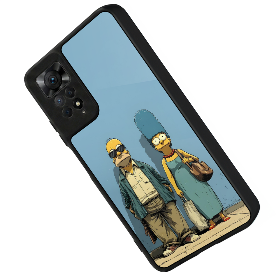 Xiaomi Redmi Note 12 Pro Uyumlu The Simpsons Tasarımlı Glossy Premium Kılıf