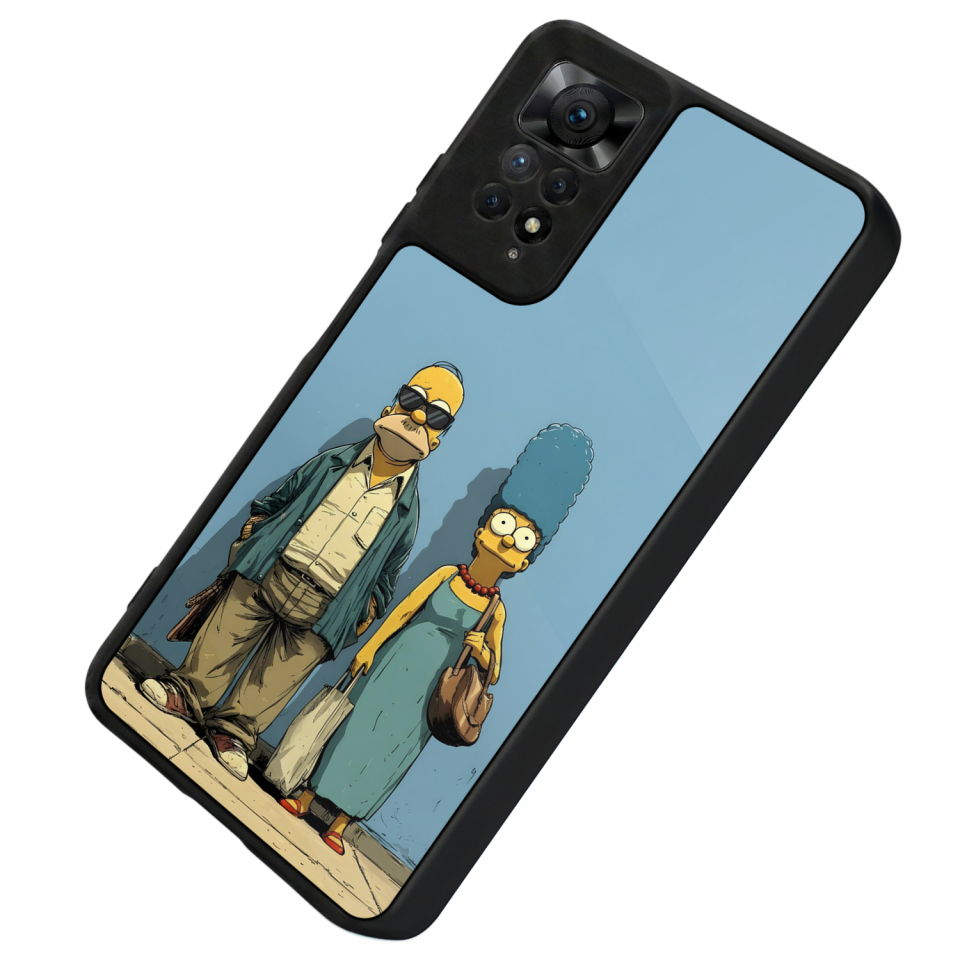 Xiaomi Redmi Note 12 Pro Uyumlu The Simpsons Tasarımlı Glossy Premium Kılıf