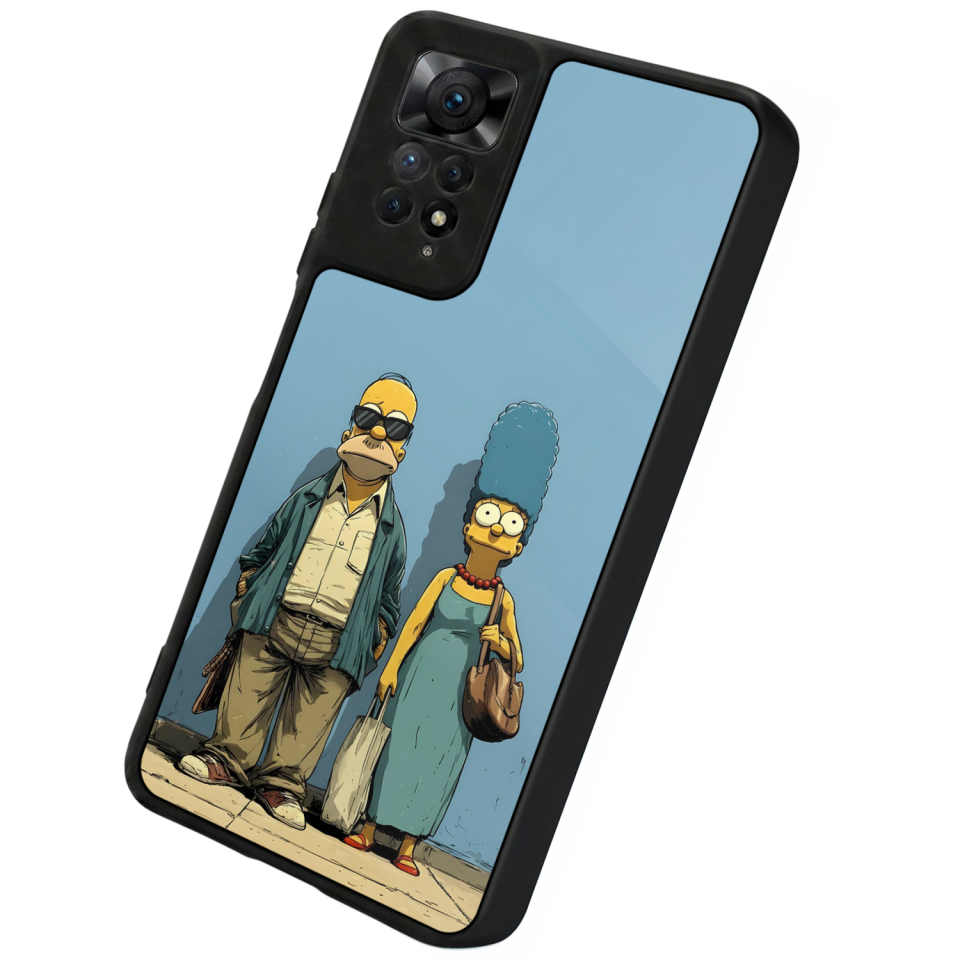 Xiaomi Redmi Note 12 Pro Uyumlu The Simpsons Tasarımlı Glossy Premium Kılıf