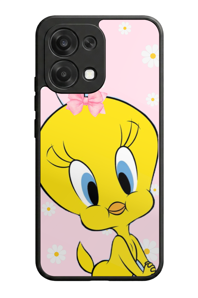 Oppo A6 Pro Uyumlu Tweety Tasarımlı Glossy Premium Kılıf