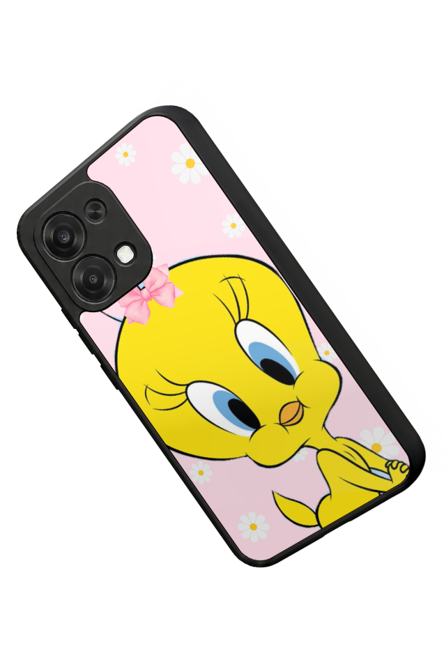 Oppo A6 Pro Uyumlu Tweety Tasarımlı Glossy Premium Kılıf