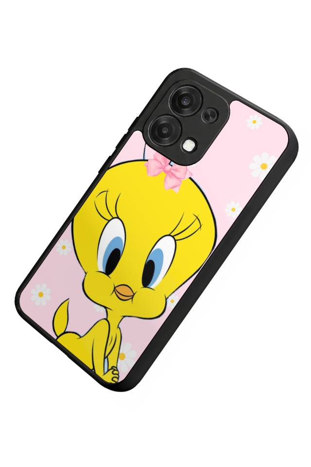 Oppo A6 Pro Uyumlu Tweety Tasarımlı Glossy Premium Kılıf