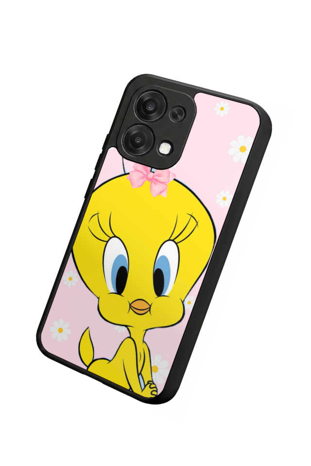 Oppo A6 Pro Uyumlu Tweety Tasarımlı Glossy Premium Kılıf
