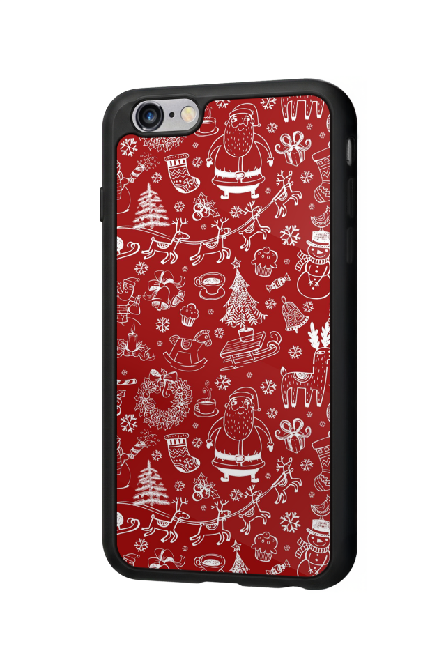 iPhone 6 Plus Uyumlu Yilbasi Christmas Tasarımlı Glossy Premium Kılıf