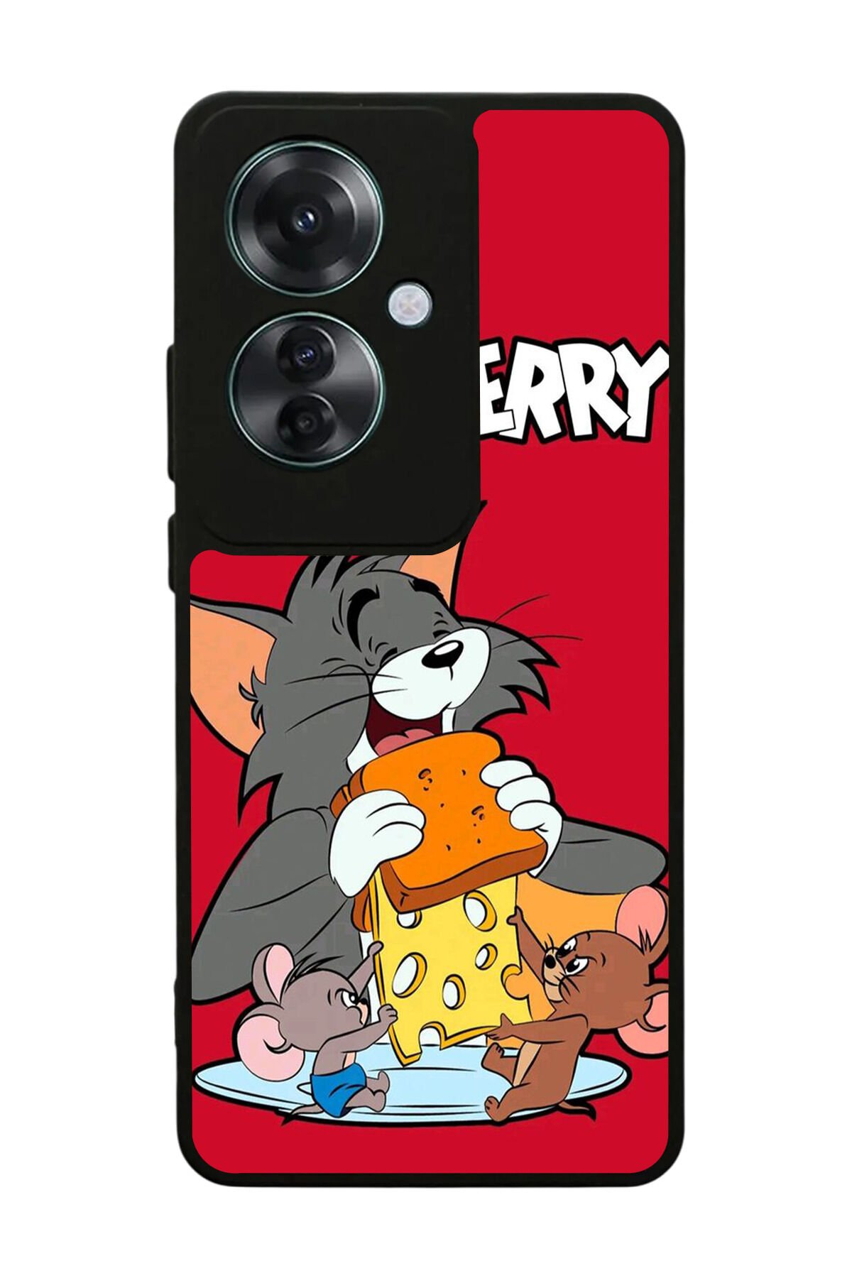 Oppo Reno 11F Uyumlu Tom And Jerry Tasarımlı Glossy Premium Kılıf