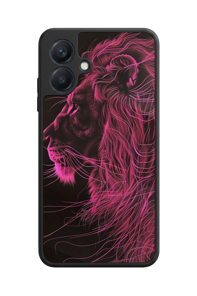 Samsung Galaxy A07 Uyumlu Aslan Tasarımlı Glossy Premium Kılıf