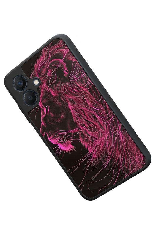 Samsung Galaxy A07 Uyumlu Aslan Tasarımlı Glossy Premium Kılıf