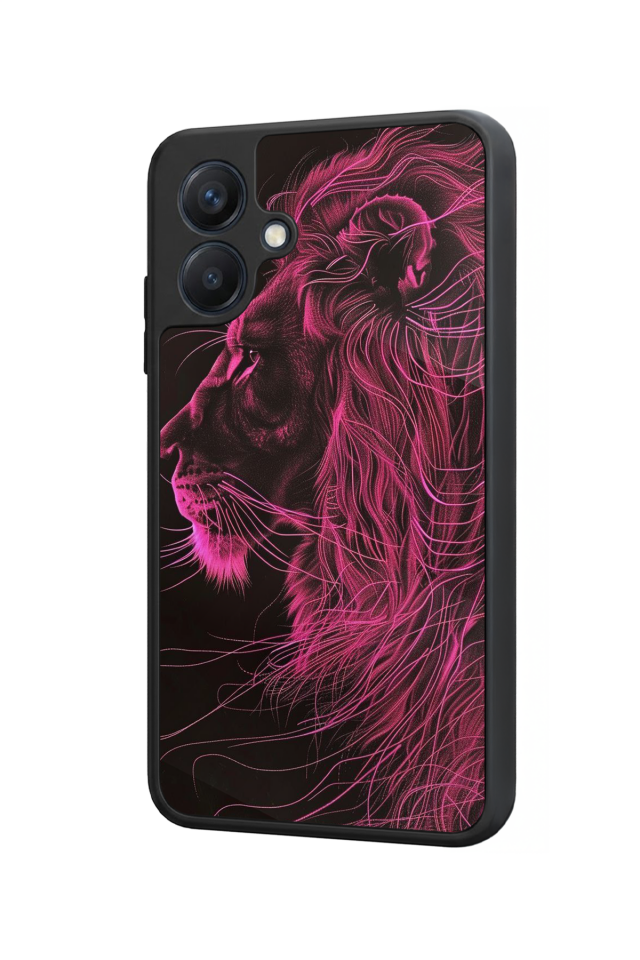 Samsung Galaxy A07 Uyumlu Aslan Tasarımlı Glossy Premium Kılıf